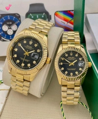 ROLEX couple watch stock available* 💝 - Gold