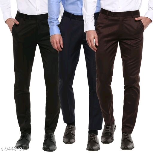 Formal Trouser: Buy Men 7Light Brown Cotton Rayon Formal Trouser Online -  Cliths.com