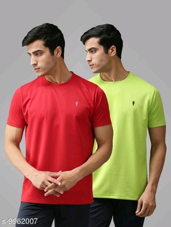 Round Neck Half Sleeve T-shirt (Pack Of 2)