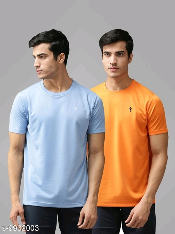 Round Neck Half Sleeve T-shirt (Pack Of 2)