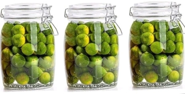 Clear glass Jar & Container 3 PC