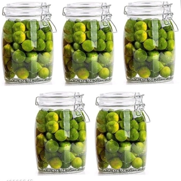 Clear glass Jar & Container 5 PC