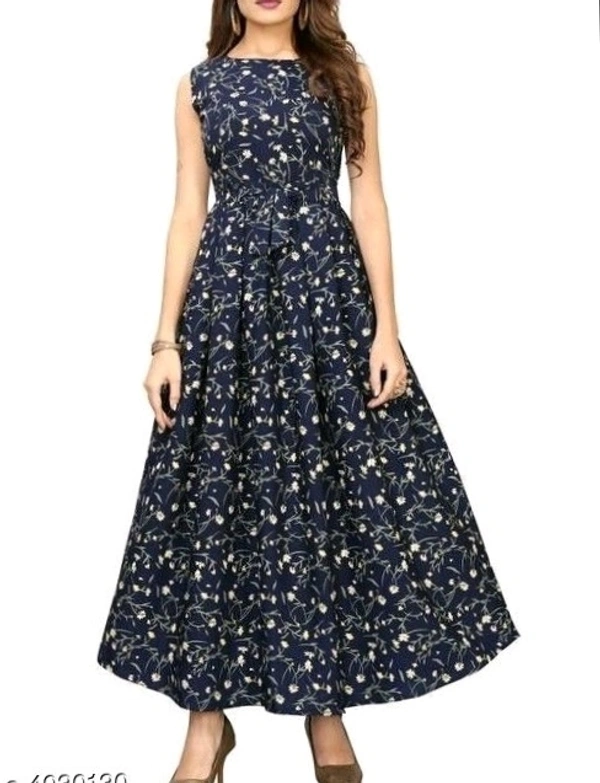 Flared Printed Anarkali Kurti