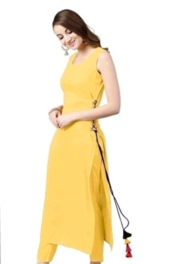Solid Rayon Kurties