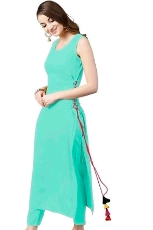 Solid Rayon Kurties