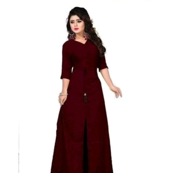 Front Slite Solid Kurti