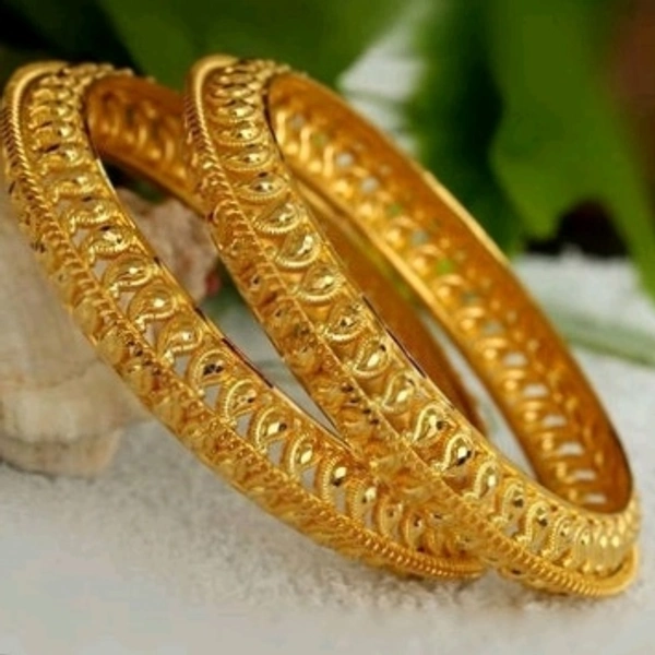1 GM Gold Plated Women Brass Bangles
