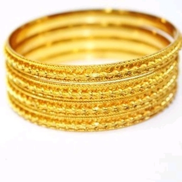 1 GM Gold Plated Women Brass Bangles