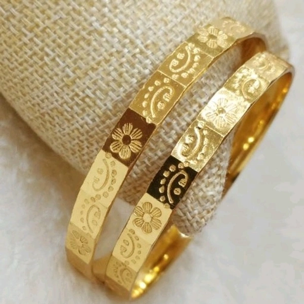 1 GM Gold Plated Women Brass Bangles