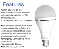 RECHARGABLE BULB