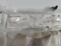 Silvar Pomfret पापलेट - 500GM, Whole With Head 100-150 Grade