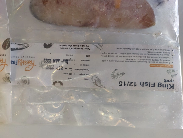 King Fish सुरमई - 12/15 Grade, 500GM
