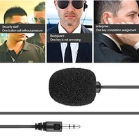 Clip Collar Mic For Mobile Video Recording - Black