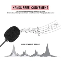 Clip Collar Mic For Mobile Video Recording - Black
