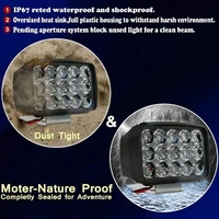 RSCT 15 Led Sport Light Latest Bike Led Light Anti Fog Headlight For All Bikes And Cars - Pack Of 2 - Black