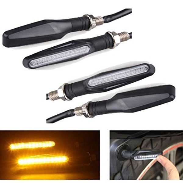 KTM Style LED Indicators Set Of 4 For All Bikes - Yellow