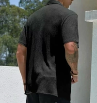 Baggy Black Shirt Men - XXL