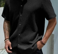 Baggy Black Shirt Men - XXL
