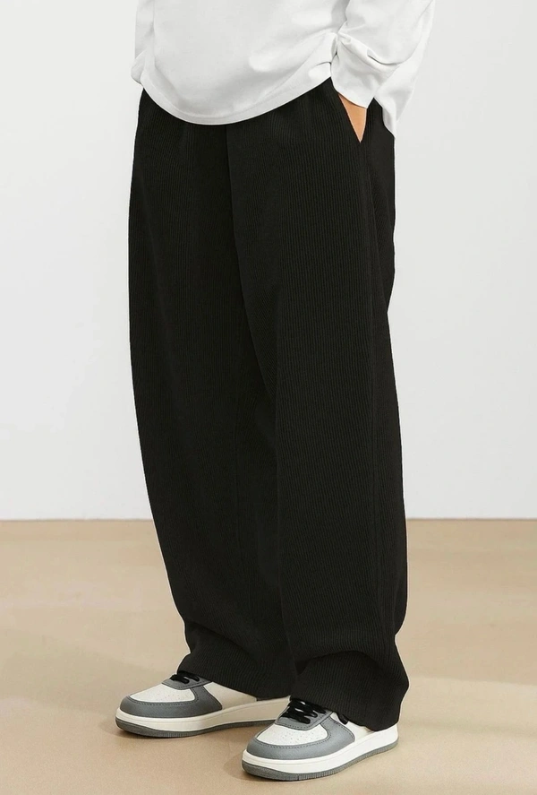 Black Baggy Pant Men - M