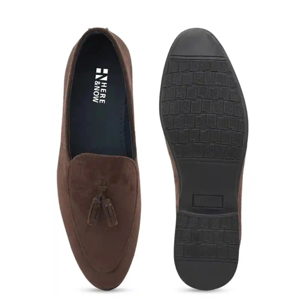HERE & NOW Men Tassel Formal Slip On Shoes - 11