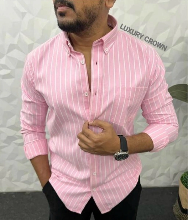 Men Striped Shirt - S