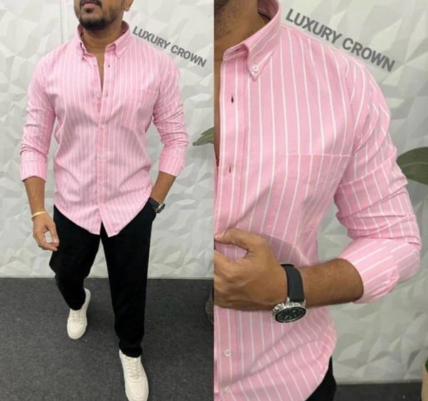 Men Striped Shirt - M