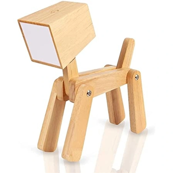 Way Craft  Dog Table Lamp - 12 X 3.3 X 11inch (LXWXH), Wooden