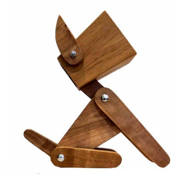 Way Craft  Dog Table Lamp - 12 X 3.3 X 11 Inch, Dark Wood Colour