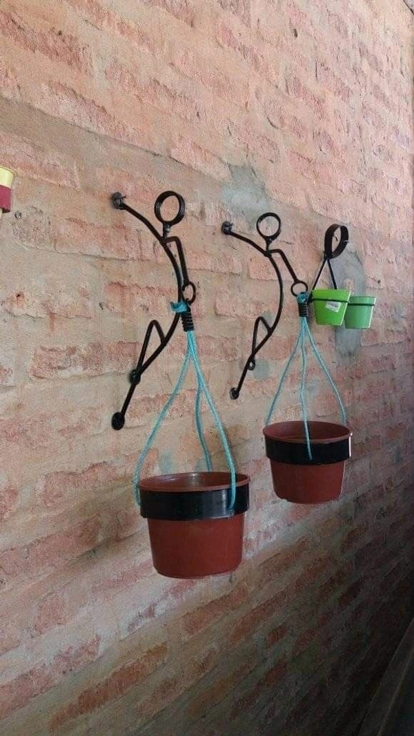 Way Craft  Wall Hangings Flower Pots & Stand  - 12 X 6 Inch LxH, Wooden