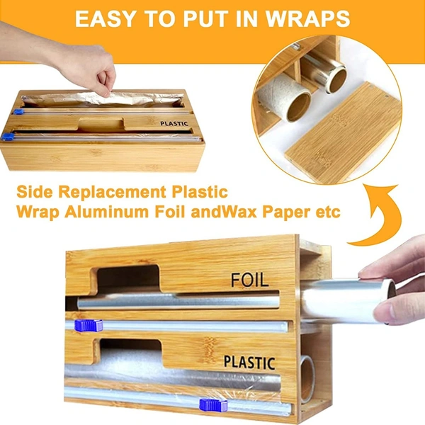 Way Craft  Wooden Foil Paper Cutter  - 13x5x2.5 Inch, Wooden