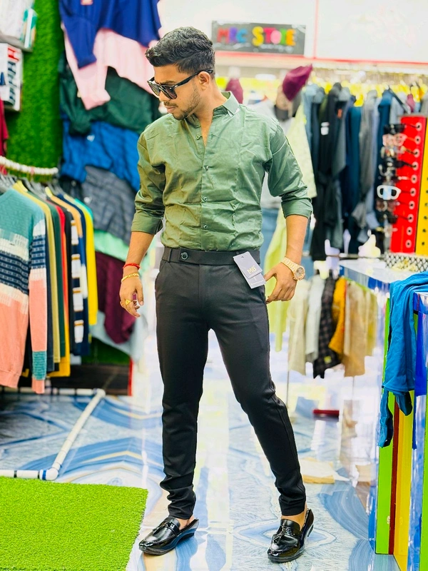 ZARA  FORMAL COMBO ( SATIN SHIRT + FORMAL ADJUSTMENT PANT )