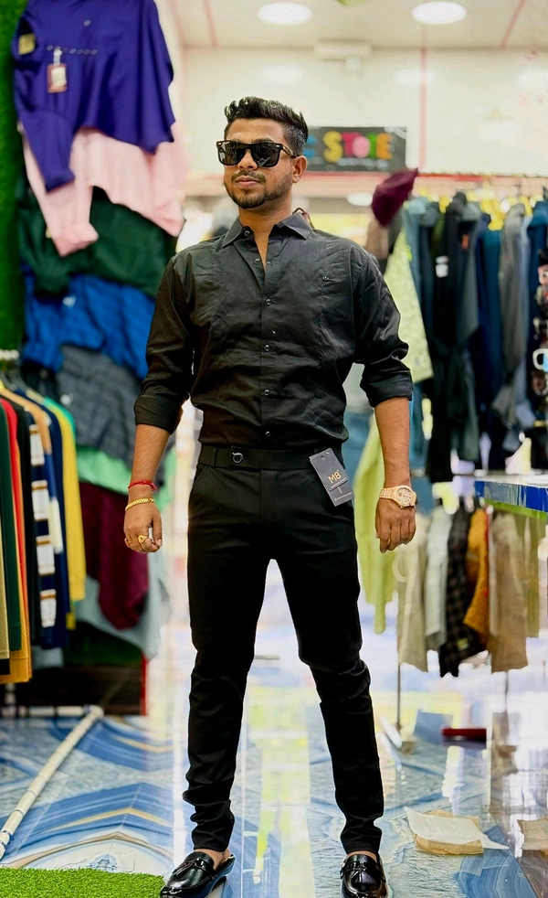 ZARA  FORMAL COMBO ( SATIN SHIRT + FORMAL ADJUSTMENT PANT )