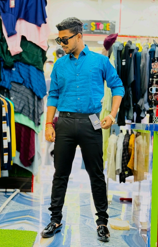 ZARA  FORMAL COMBO ( SATIN SHIRT + FORMAL ADJUSTMENT PANT )