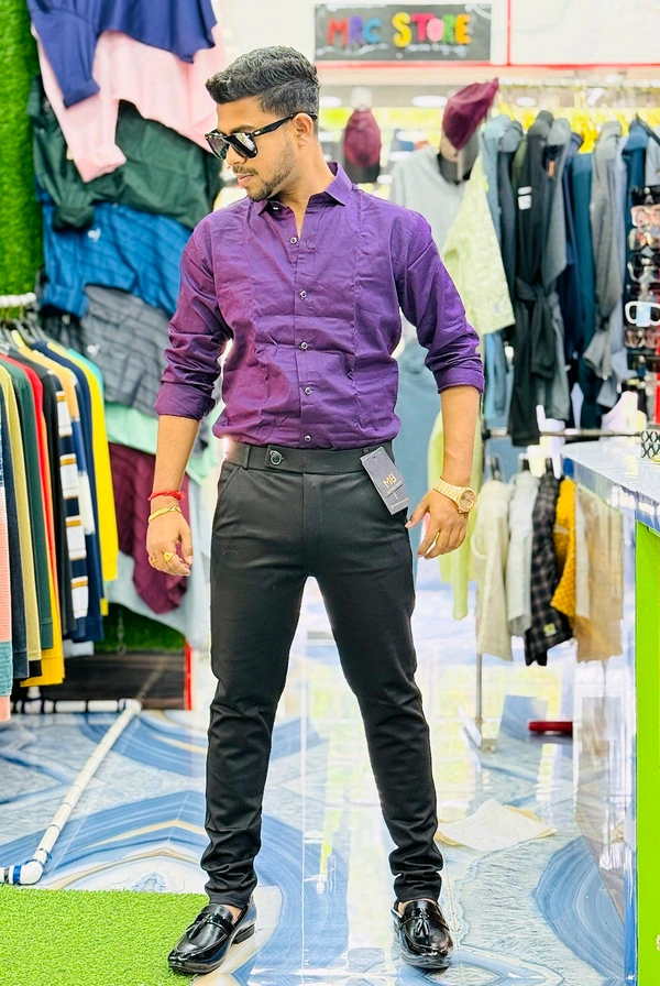 ZARA  FORMAL COMBO ( SATIN SHIRT + FORMAL ADJUSTMENT PANT )