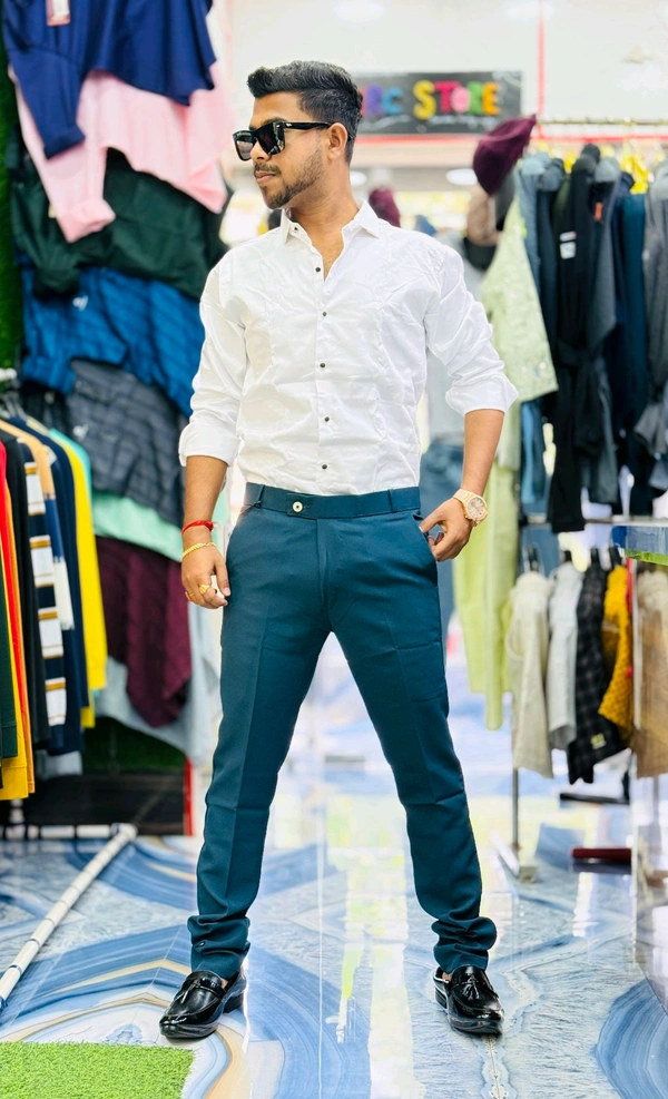ZARA  FORMAL COMBO ( SATIN SHIRT + FORMAL ADJUSTMENT PANT )