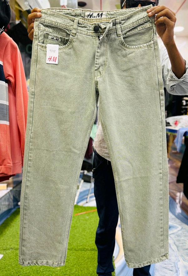 4 Pocket Baggy Jeans - 34, Emerald