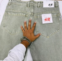 4 Pocket Baggy Jeans - 34, Emerald