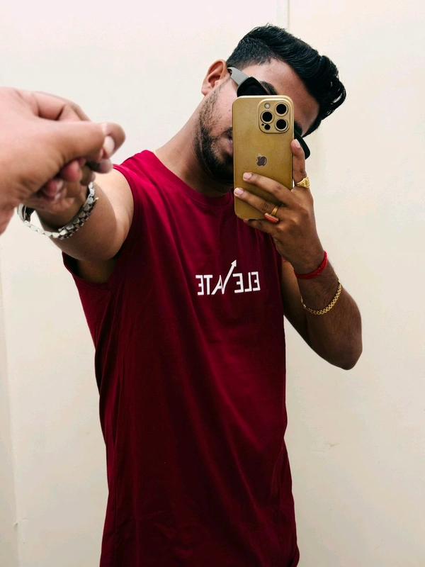 IMP CUT SLEEVE TSHIRT - Mexican Red, M