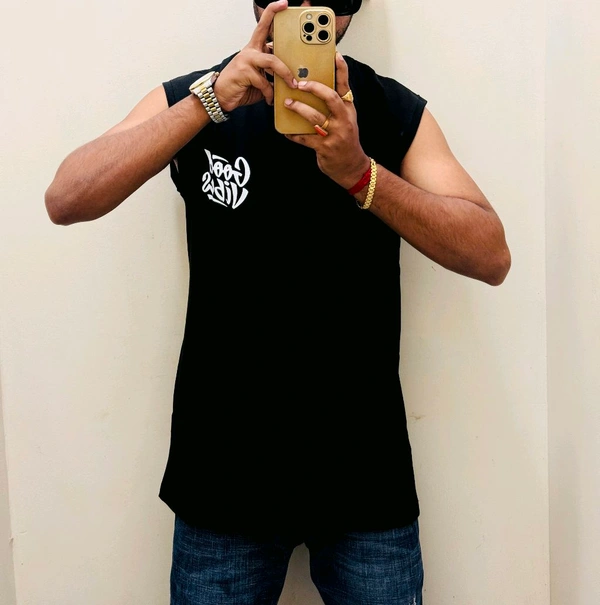 IMP CUT SLEEVE TSHIRT - Black, M