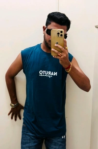 IMP CUT SLEEVE TSHIRT - Denim, L