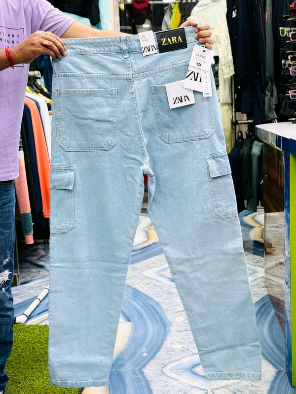 Baggy Jeans  - White, 32