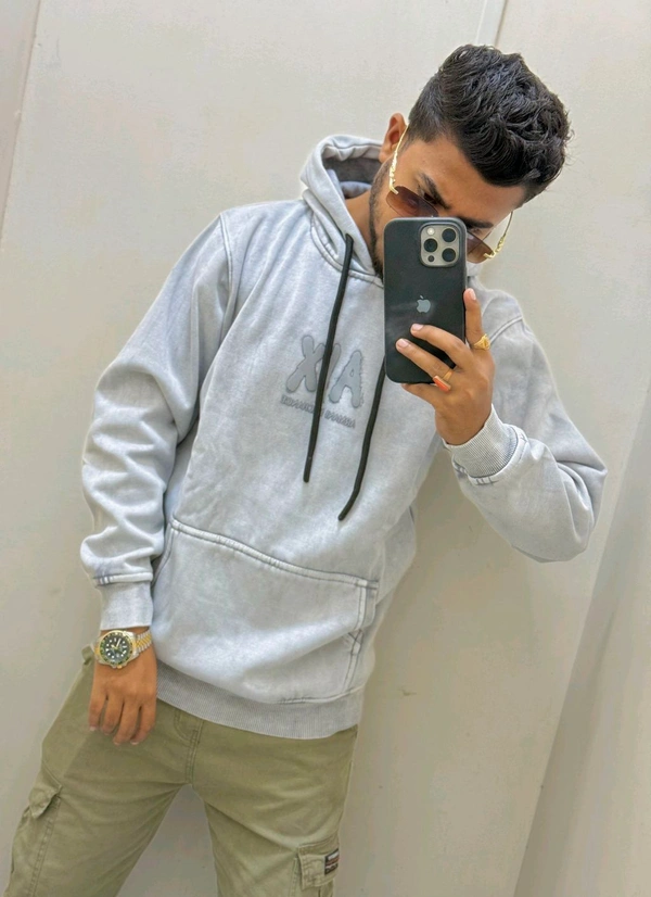 Denim Update Hoodie - Gray, L