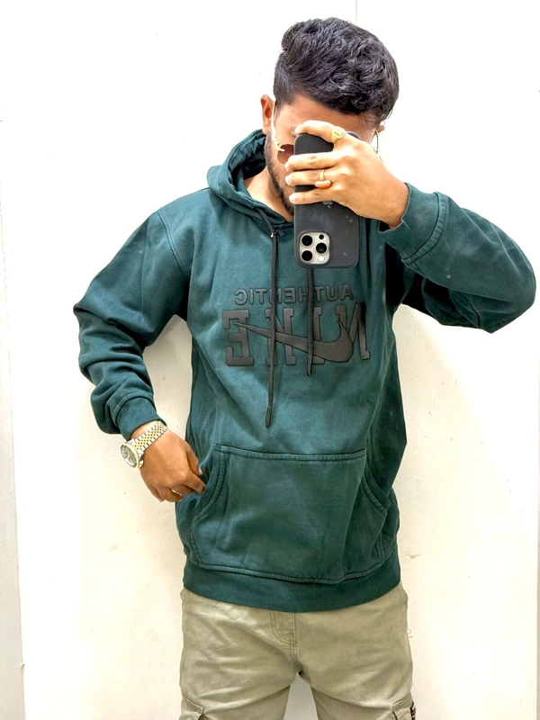 Denim Update Hoodie - Teal, Xl