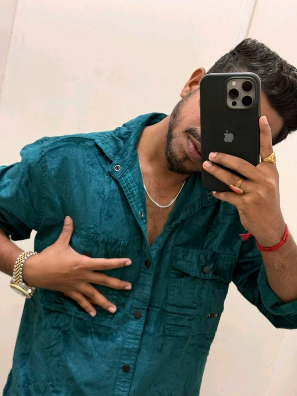 Imp Velvet Winter Shirt - M, Sherpa Blue