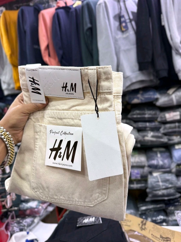 4 Pocket Baggy Jeans - Silver Chalice, 34