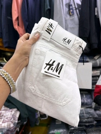 4 Pocket Baggy Jeans - White, 32