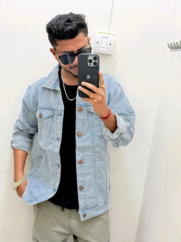 Vietnam Denim Jacket - Royal Blue, M