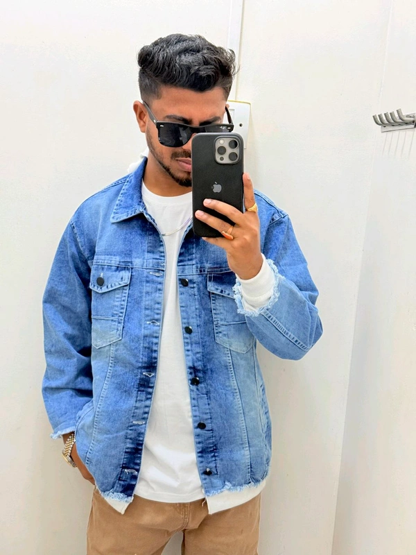 Vietnam Denim Jacket - Royal Blue, M