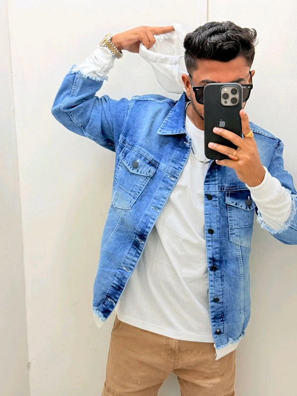 Vietnam Denim Jacket - Royal Blue, Xl