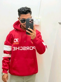 PORSCHE PREMIUM HOODIE - Red, Xl